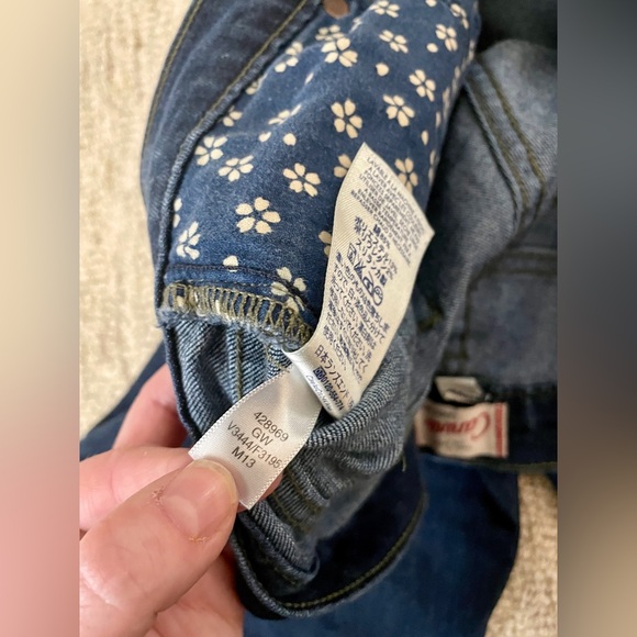 Women’s Size 32 Lands End Pin Straight Canvas Denim Jeans - Picture 6 of 6